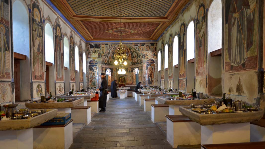 Athos Kloster Vatopedi, Speisesaal